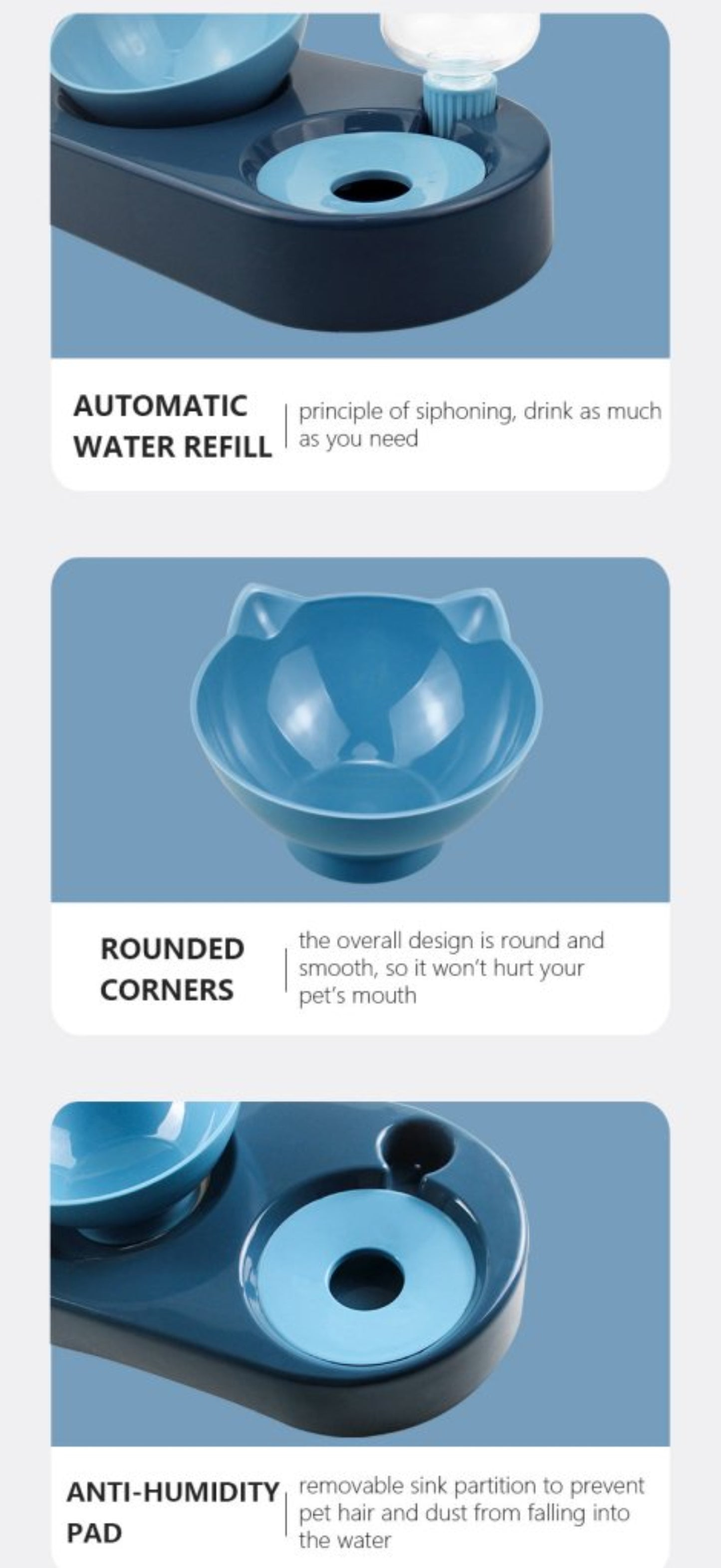 Pet Food Feeding Bowl Drinking Fountain Automatic Feeder Multifunction Bowl - Best Buddy Store