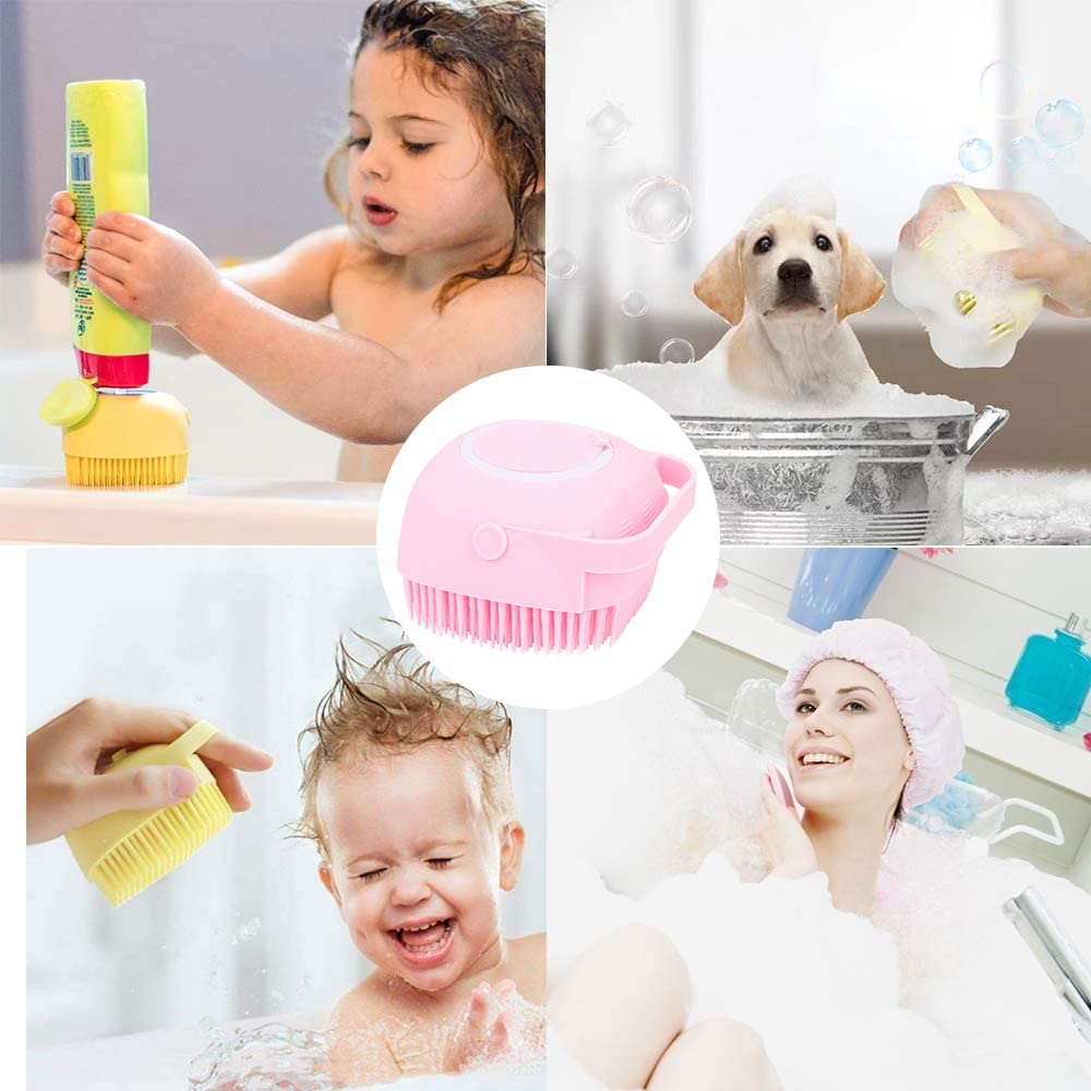 Pet Grooming Brush for Bathing and Shedding Short Hair Soft Silicone - Best Buddy Store