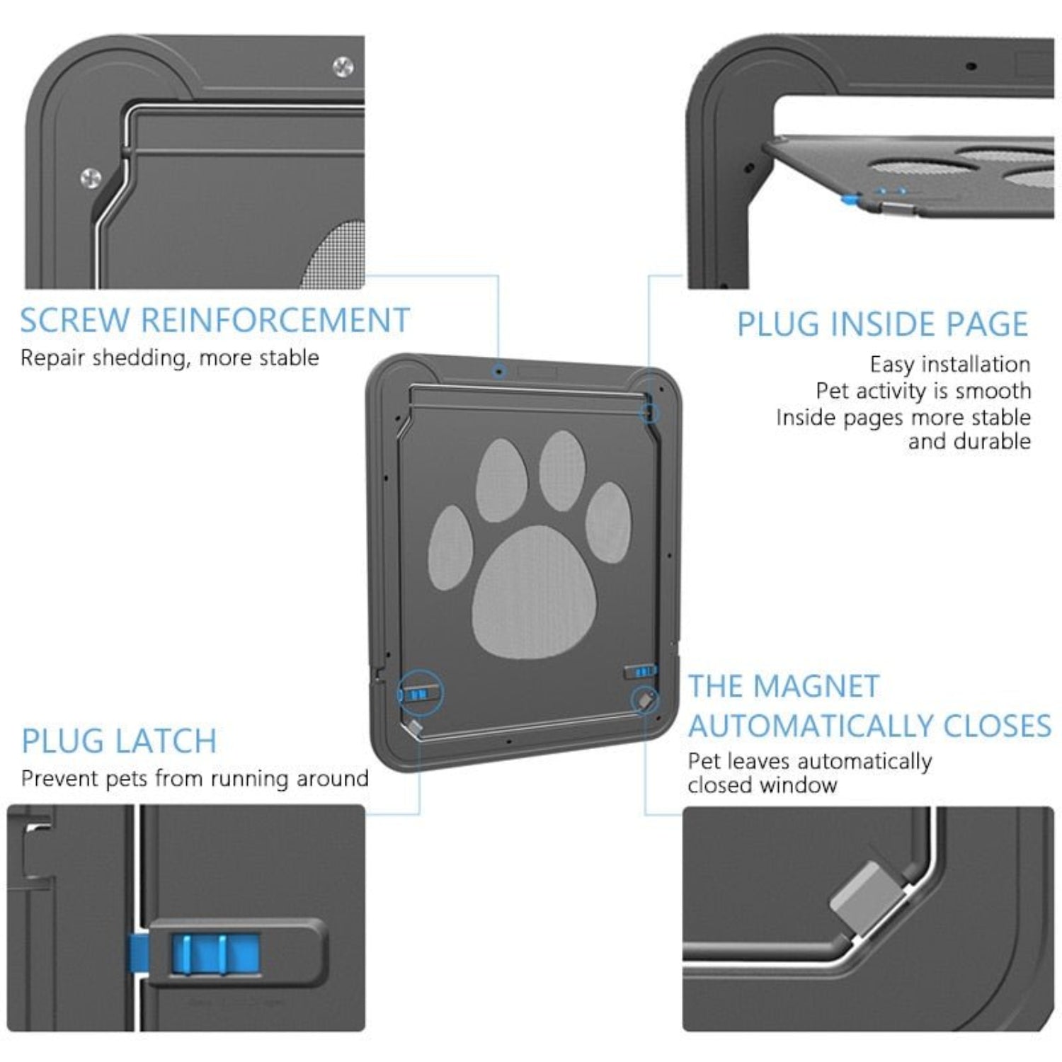 Pet Lockable Door For Freely House Entry - 17''x15'' - Best Buddy Store