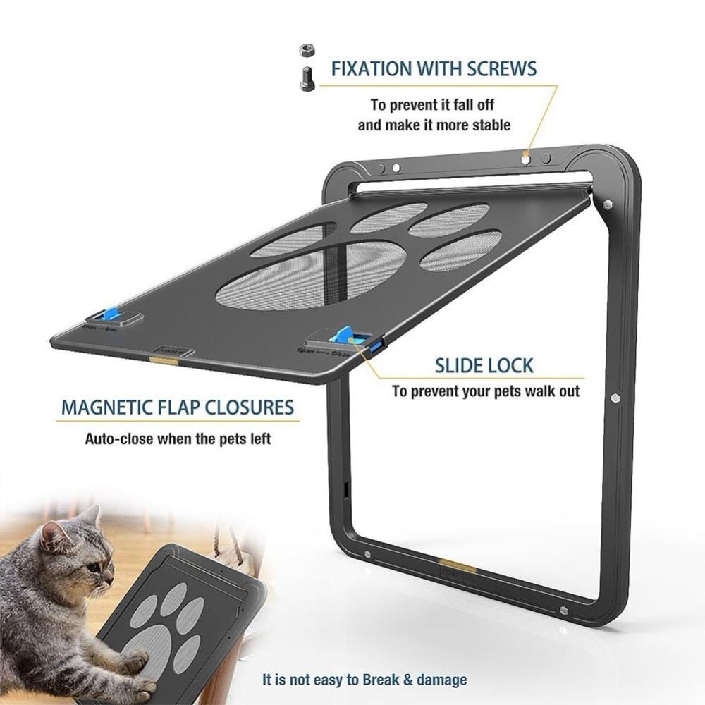 Pet Lockable Door For Freely House Entry - 17''x15'' - Best Buddy Store