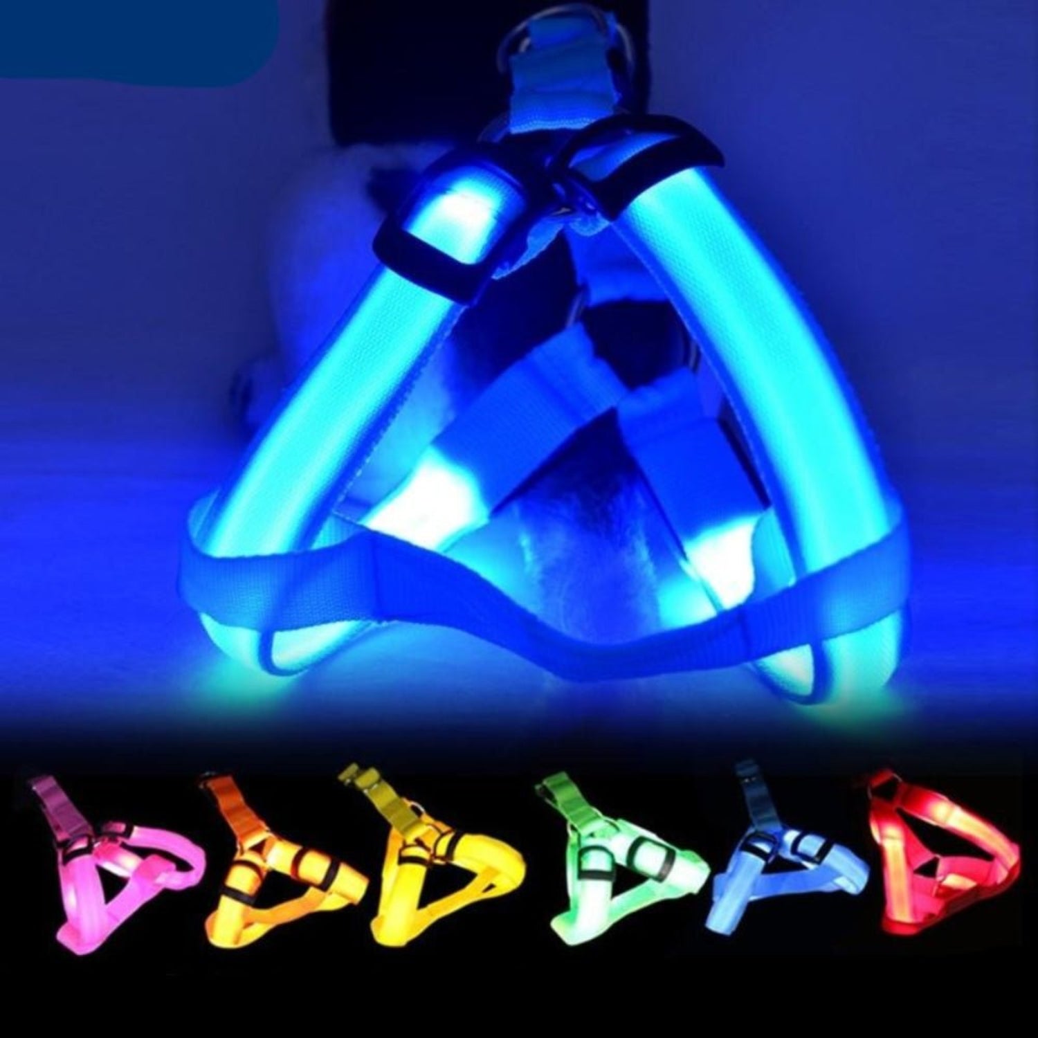 Pet Safety Harness Dog LED Flashing Light Harness - Best Buddy Store