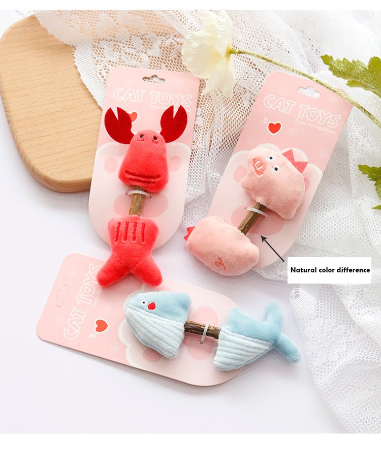 Plush Interactive Stuffed Cat Toy Molar Stick - Best Buddy Store
