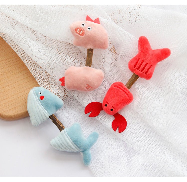 Plush Interactive Stuffed Cat Toy Molar Stick - Best Buddy Store