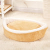 Plush Round Warm Soft Long Plush Pet House Sleeping Bed - Best Buddy Store