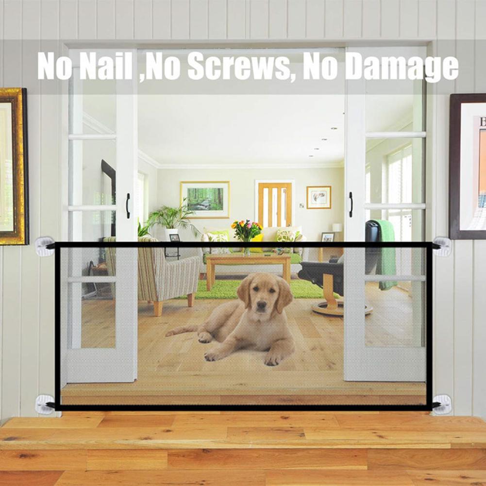 Portable Folding Breathable Mesh Dog Gate Safety Guard - Best Buddy Store