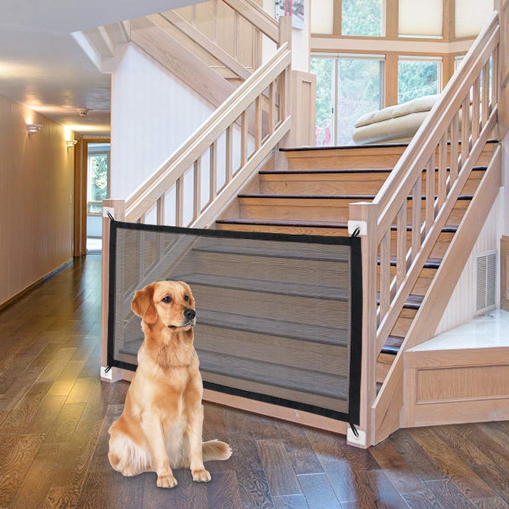 Portable Folding Breathable Mesh Dog Gate Safety Guard - Best Buddy Store