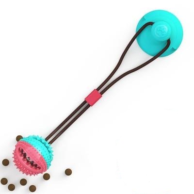 Dog Toy Push Ball Toy Leakage Food Toy Tooth Cleaning Toothbrush Toy - BestBuddyStore