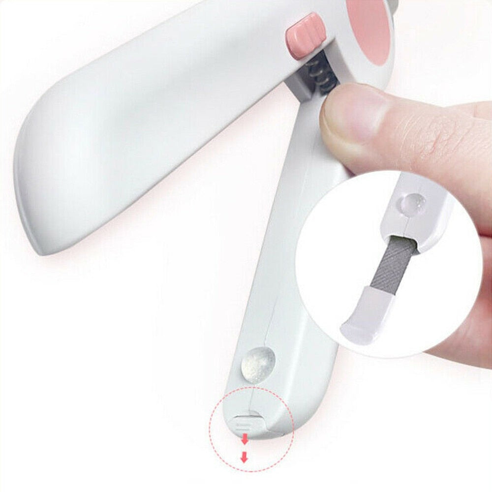 Pet Nail Clipper Scissors Professional LED Safety Nail Clippers Stainless Steel Convenient Nail Cutter - BestBuddyStore