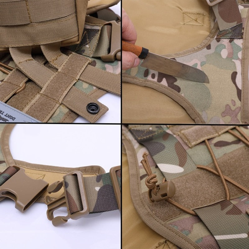 Tactical Breathable Adjustable Dog Vest harness - BestBuddyStore