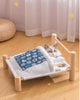 Heated Cat Bed Perch Cave Winter Wooden Sofa - BestBuddyStore