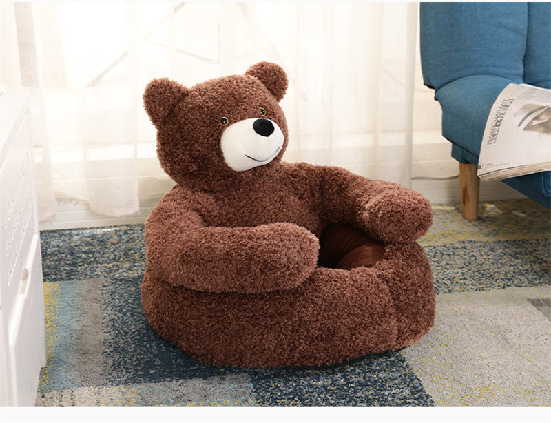 Cute Bear Hug Pet Bed - BestBuddyStore
