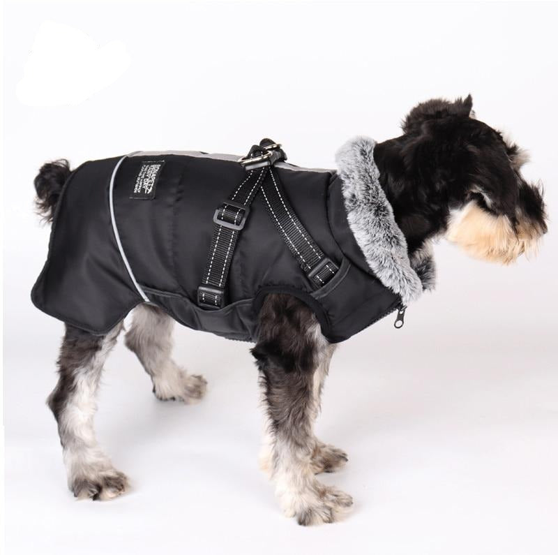 Dog Waterproof Coat Winter Jacket With Harness - BestBuddyStore