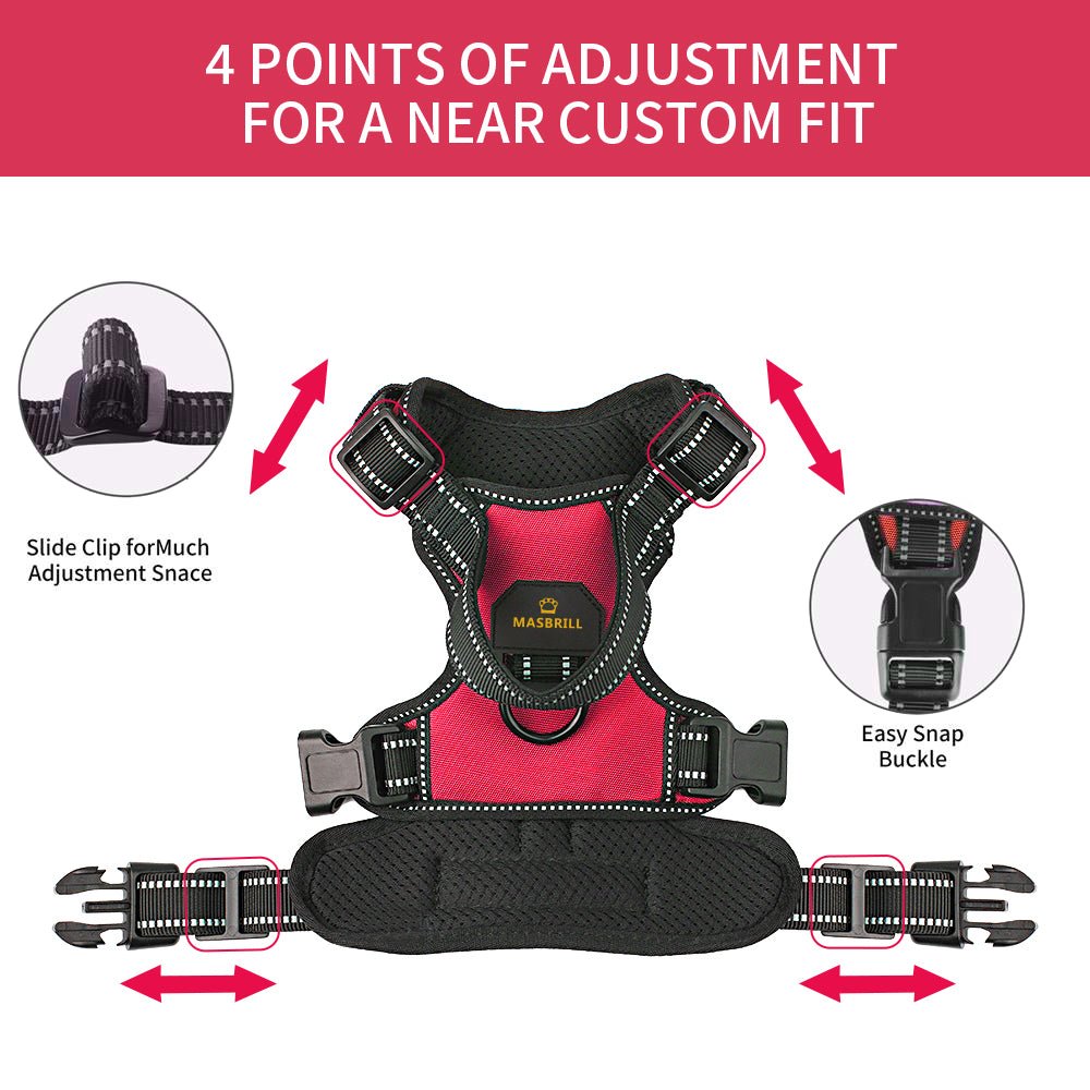 Reflective Adjustable No Pull Vest Breathable Padded Chest Dog Harness - Best Buddy Store