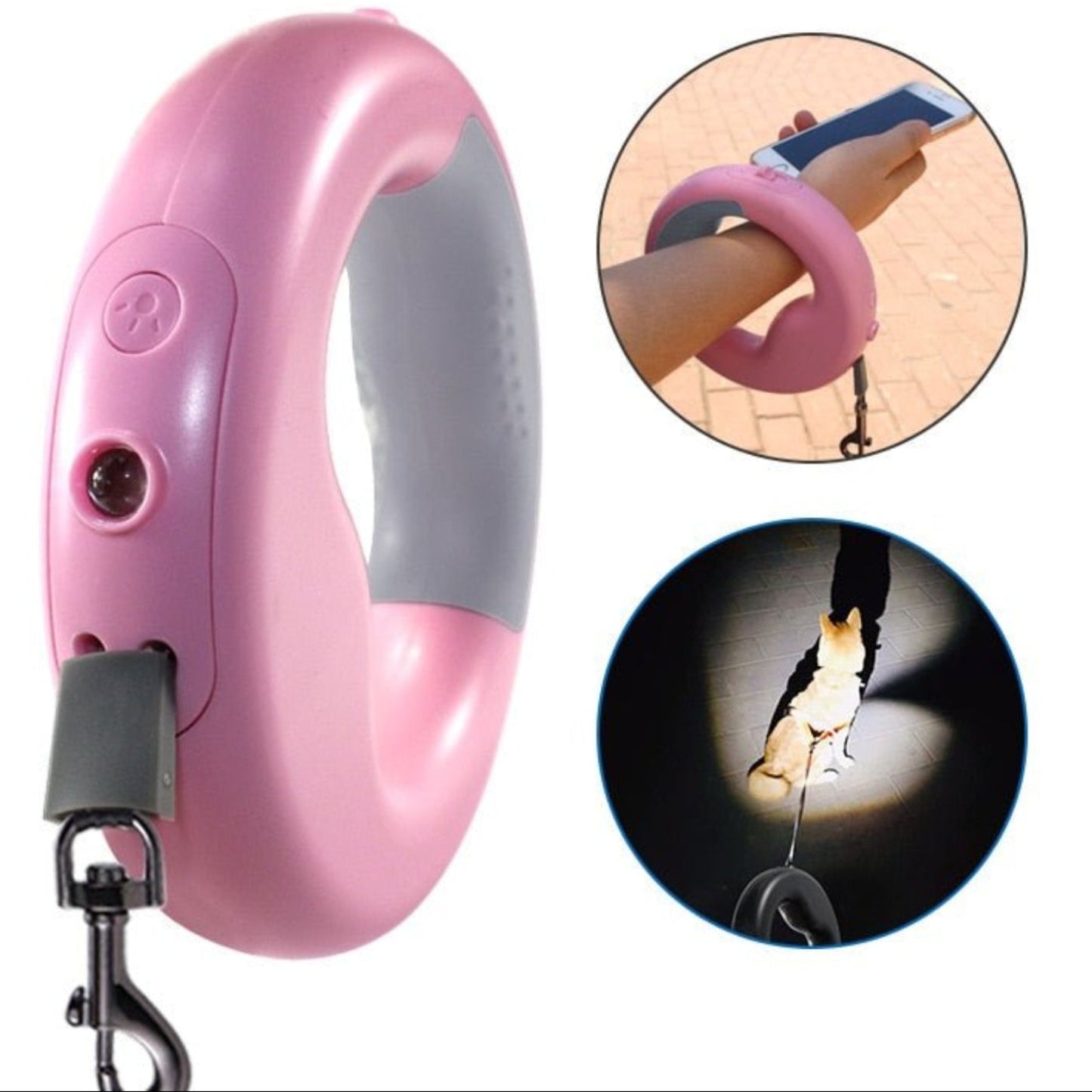 Retractable Dog Leash Led lighting Flexible Traction Rope Belt 10ft - Best Buddy Store