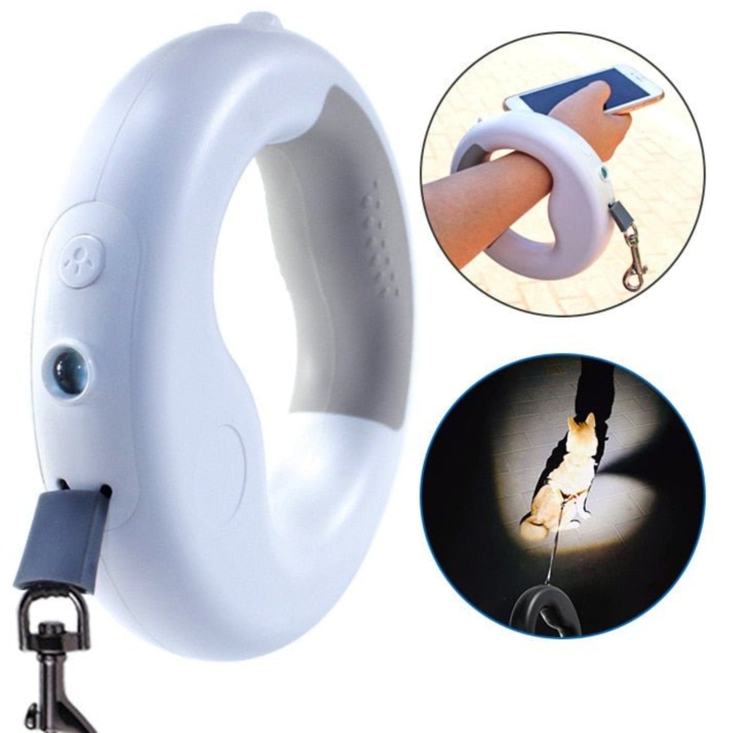 Retractable Dog Leash Led lighting Flexible Traction Rope Belt 10ft - Best Buddy Store