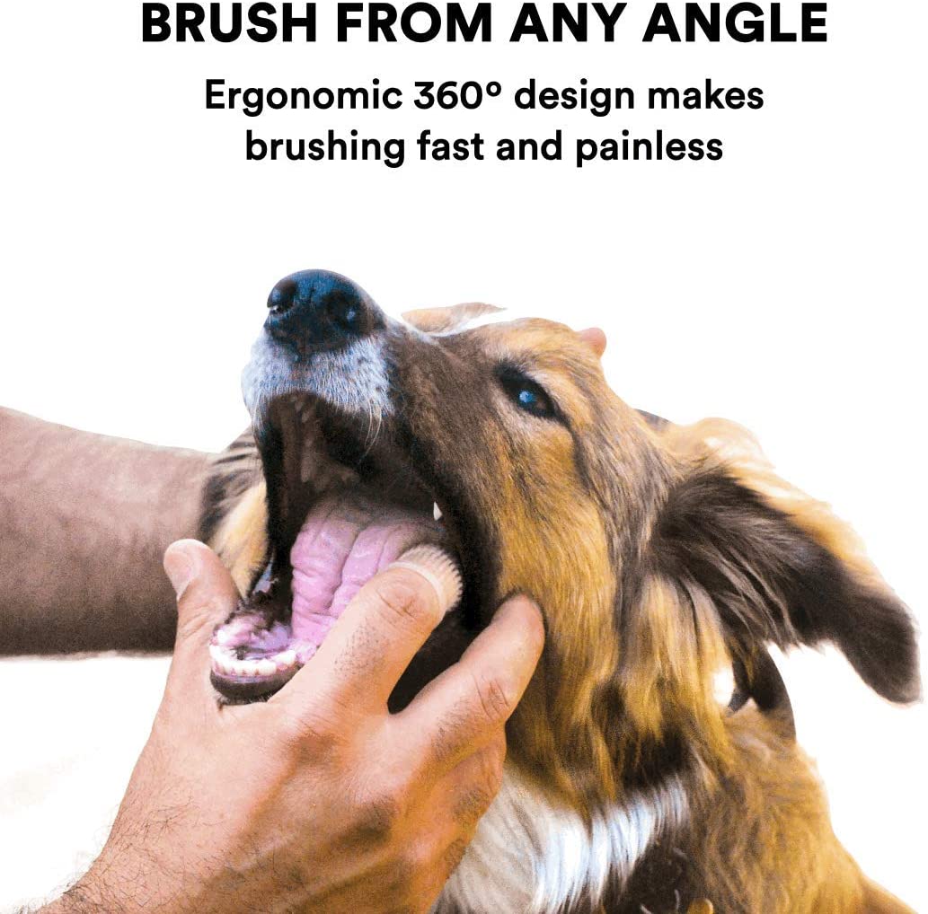Set of 2. 360º Dog Finger Toothbrush Ergonomic Design - Best Buddy Store