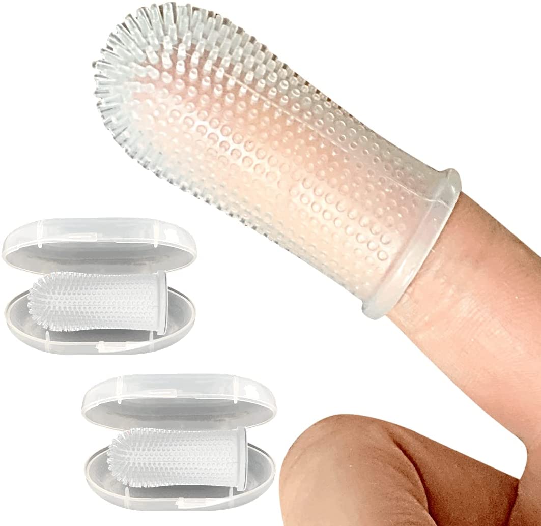 Set of 2. 360º Dog Finger Toothbrush Ergonomic Design - Best Buddy Store
