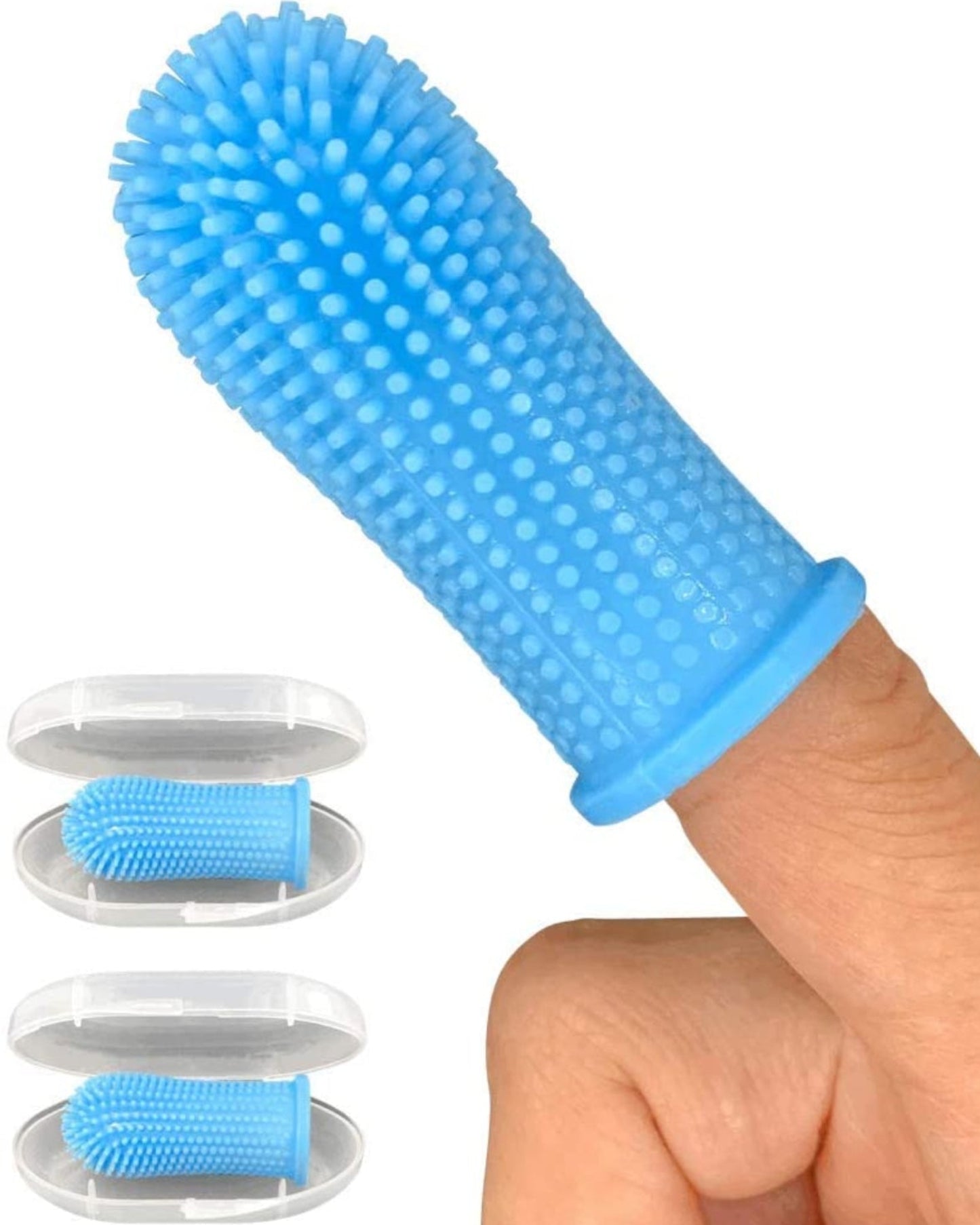 Set of 2. 360º Dog Finger Toothbrush Ergonomic Design - Best Buddy Store