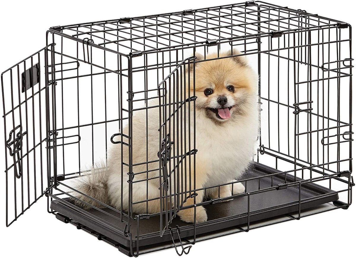 Single & Double Door Folding Metal Dog Crates Fully Equipped - Best Buddy Store