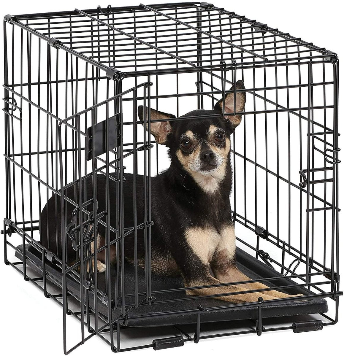 Single & Double Door Folding Metal Dog Crates Fully Equipped - Best Buddy Store