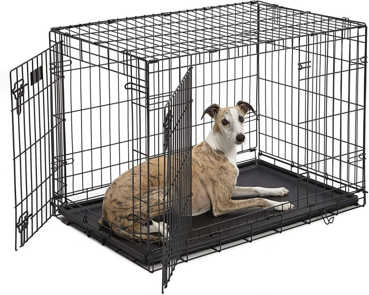 Single & Double Door Folding Metal Dog Crates Fully Equipped - Best Buddy Store