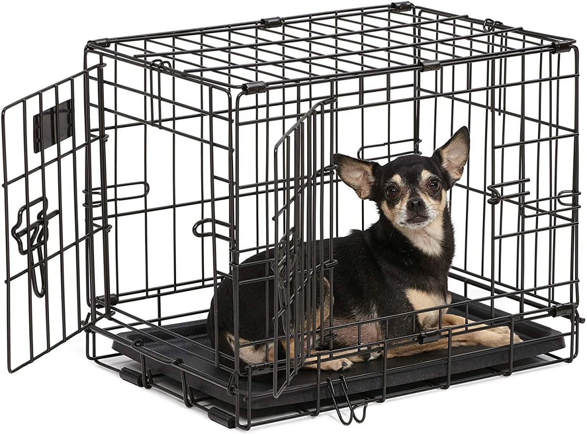 Single & Double Door Folding Metal Dog Crates Fully Equipped - Best Buddy Store
