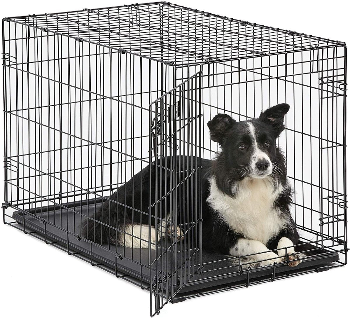 Single & Double Door Folding Metal Dog Crates Fully Equipped - Best Buddy Store