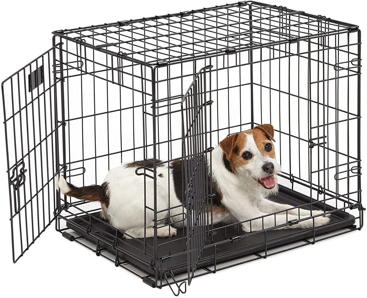 Single & Double Door Folding Metal Dog Crates Fully Equipped - Best Buddy Store