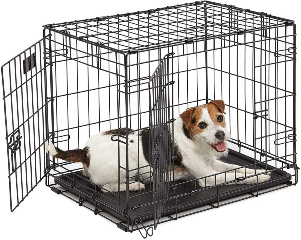 Single & Double Door Folding Metal Dog Crates Fully Equipped - Best Buddy Store