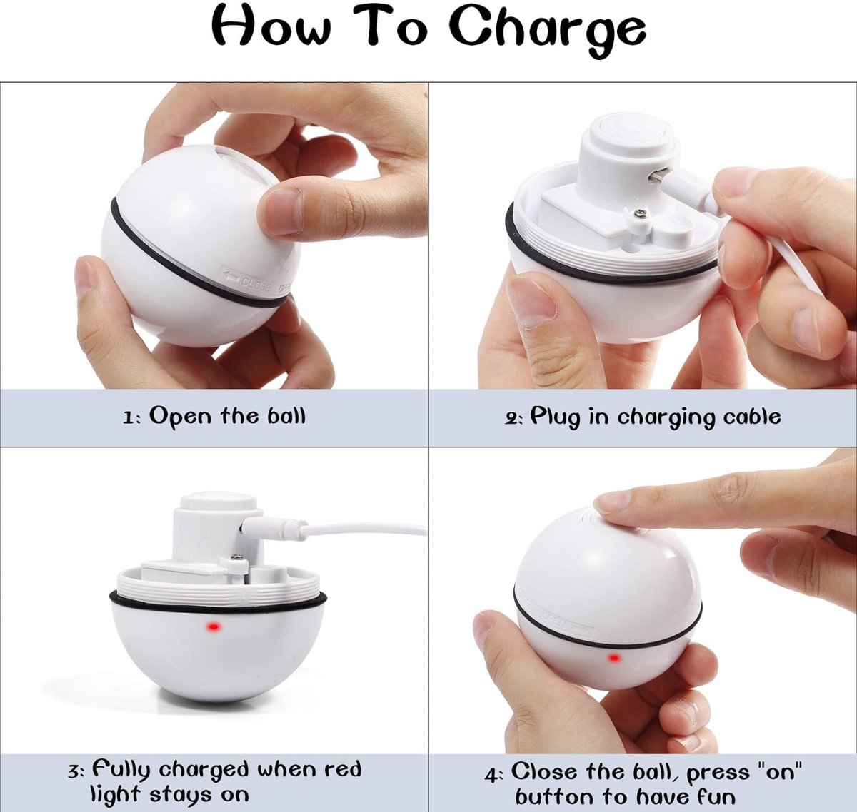 Smart Interactive Cat Toy - 360 Degree Self Rotating Ball - Best Buddy Store