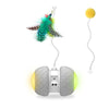 Smart Interactive Rotating Funny Game Cat Toy LED Light - Feather Ball - Best Buddy Store