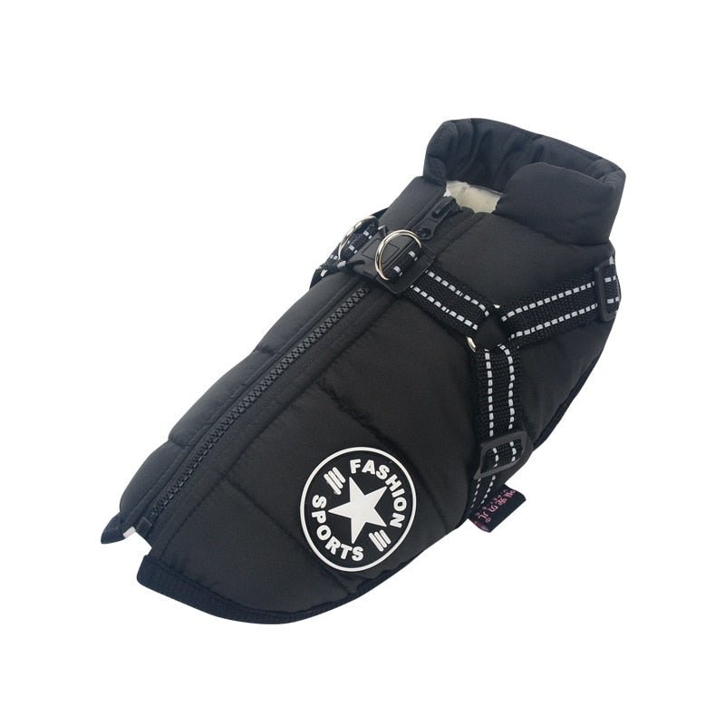 Waterproof Dog Warm Jacket with Built - in Harness - Best Buddy Store