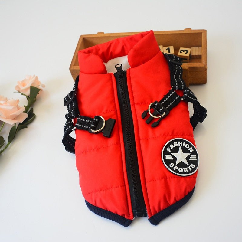 Waterproof Dog Warm Jacket with Built - in Harness - Best Buddy Store