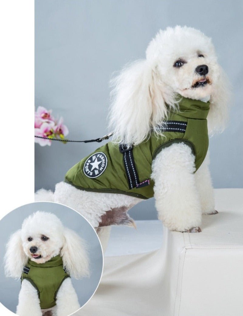 Waterproof Dog Warm Jacket with Built - in Harness - Best Buddy Store