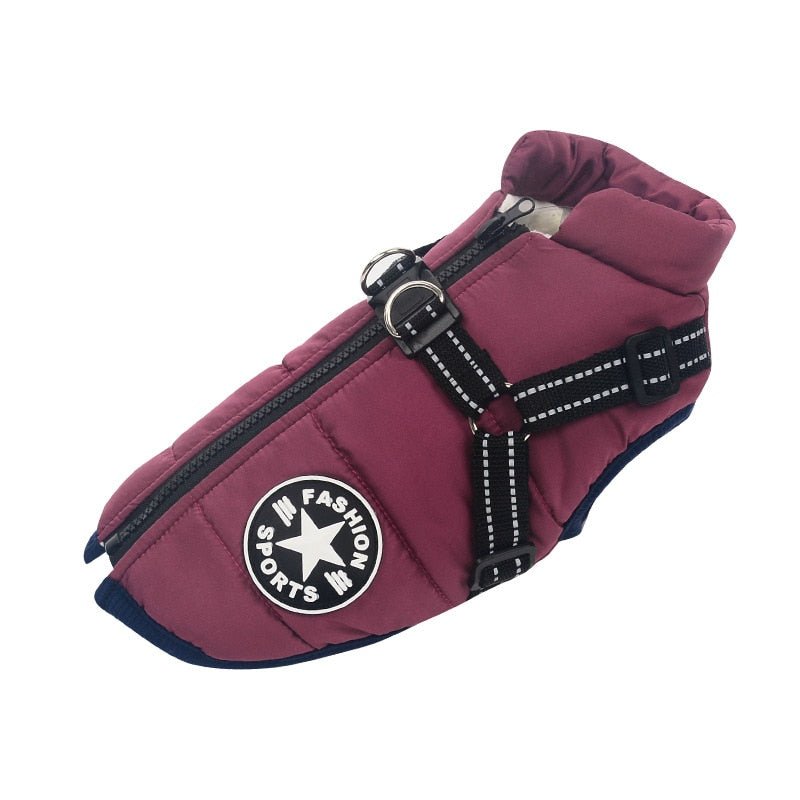 Waterproof Dog Warm Jacket with Built - in Harness - Best Buddy Store