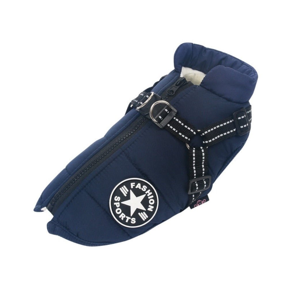 Waterproof Dog Warm Jacket with Built - in Harness - Best Buddy Store
