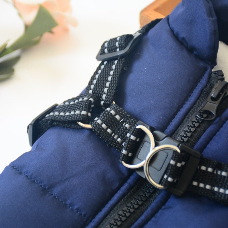 Waterproof Dog Warm Jacket with Built - in Harness - Best Buddy Store