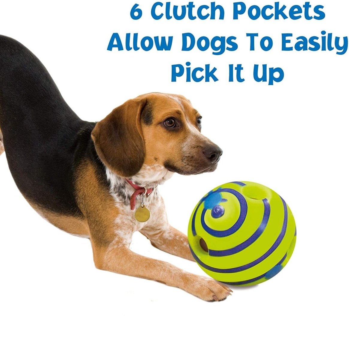 Wobble Giggle Ball - Interactive Dog Toy, Fun Giggle Sounds When Rolled or Shaken - Best Buddy Store