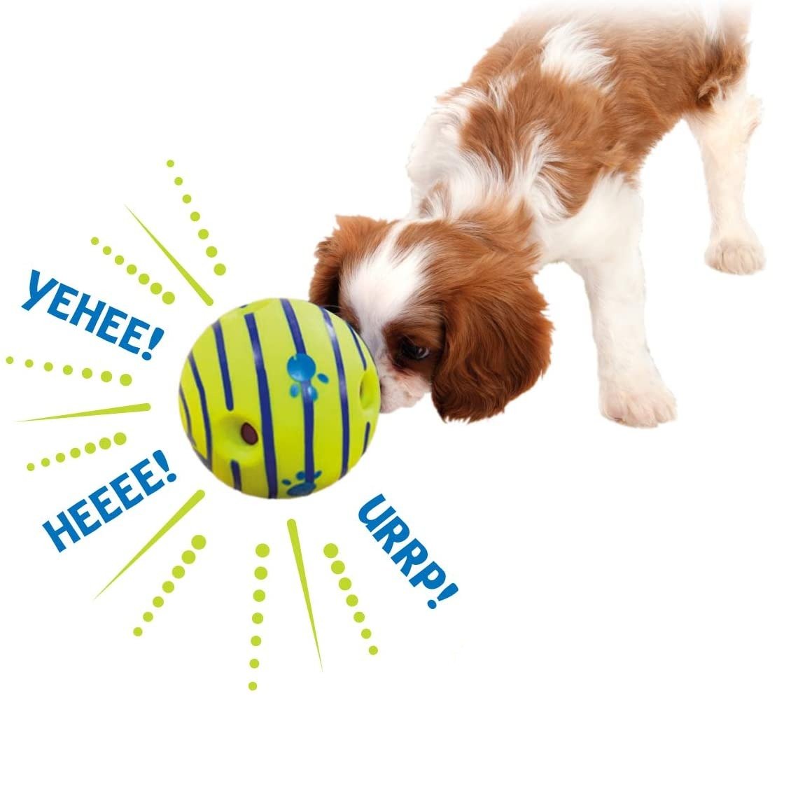Wobble Giggle Ball - Interactive Dog Toy, Fun Giggle Sounds When Rolled or Shaken - Best Buddy Store